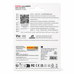 Kodak 32GB Micro SD UHS-I U3/V30/A1 Araç Kamerası İçin Micro SD Kart KD360 - 3