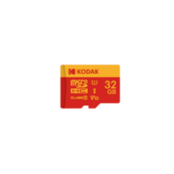 Kodak 32GB Micro SD UHS-I U3/V30/A1 Hafıza Kartı + Adaptör (Kırmızı) - Kodak (1)