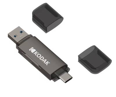 Kodak SD ve Micro SD Kart Okuyucu Type-C + USB (2-IN-1) C210 - 2