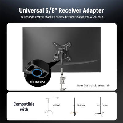 Neewer MA016 Vesa Monitörler için Işık Ayağı Bağlama Aparatı - 4