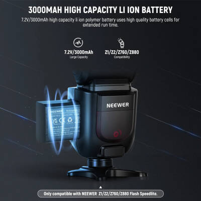 Neewer NWR NB-Z1 Pro Li-ion Batarya (Z1/Z2/Z2Pro/Z880 için) - 3