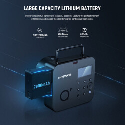 Neewer Q4 400WS 2.4G TTL Akülü Paraflaş Seti (Canon Uyumlu) - 5