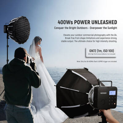 Neewer Q4 400WS 2.4G TTL Akülü Paraflaş Seti (Nikon Uyumlu) - 2