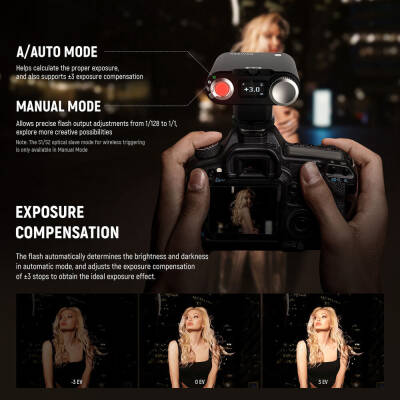 Neewer Z160 Retro Tepe Flaşı TTL/M (Li-ion dahili bataryalı) - 4