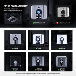 Neewer Z160 Retro Tepe Flaşı TTL/M (Li-ion dahili bataryalı) - 3