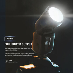 Neewer Z2PRO-C TTL 76W Yuvarlak Tepe Flaşı (Canon) - 4