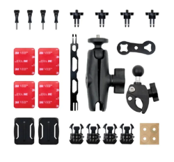 Oem Marka PT01 Insta360 ve Aksiyon Kameralar için Motosiklet Montaj Kiti - OEM