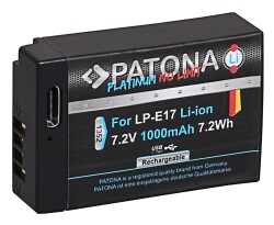 Patona 1352 Platinum Usb-C Girişli Batarya (Canon LP-E17) - Patona (1)