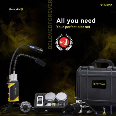 Patona 4270 Fog Master Pro Set Taşınabilir sis Makinesi Aksesuarları ve Çantası Dahil - 4