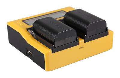Patona 7583 İkili LCD Ekranlı USB Şarj Aleti Canon LP-E6 İçin - 1