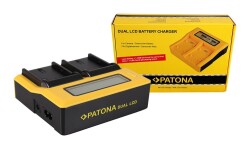 Patona 7583 İkili LCD Ekranlı USB Şarj Aleti Canon LP-E6 İçin - Patona (1)