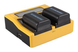 Patona 7525 İkili LCD Ekranlı Şarj Aleti Sony NP-F970 İçin - Patona