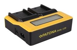 Patona İkili LCD Ekranlı USB Şarj Aleti Sony NP-FM50 NP-F970 Serisi İçin - 2