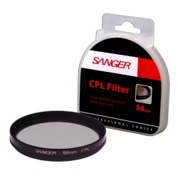 Sanger 58mm CPL Polarize Filtre - Sanger