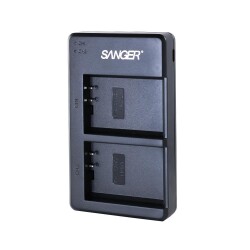 Sanger LP-E10 Canon İkili USB Şarj Aleti - Sanger
