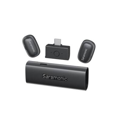 Saramonic Air SE Type-C 2 Kişilik Kablosuz Yaka ve El Mikrofonu - 4