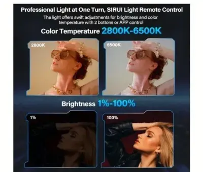 Sirui CX150 100W Bi-Color LED Video Işığı - 5