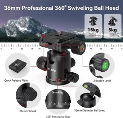 SmallRig 3474C CT-20 Alüminyum Alaşımlı Tripod - 5