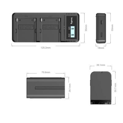 SmallRig 3823 NP-F970 Batarya ve Şarj Cihazı Kiti - 5