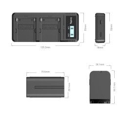 SmallRig 3823 NP-F970 Batarya ve Şarj Cihazı Kiti - 5