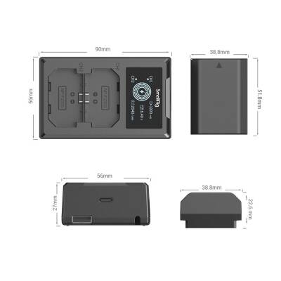 SmallRig 4087 NP-FZ100 Çiftli Şarj Cihazı - 3