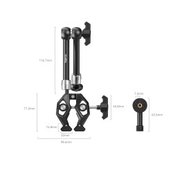 SmallRig 4454 Magic Arm ile Yengeç Şekilli Kelepçe - SmallRig (1)