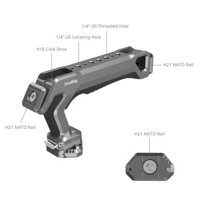 SmallRig 4483 HawkLock H21 Hızlı Çıkarma Üst Sap Takımı - 3