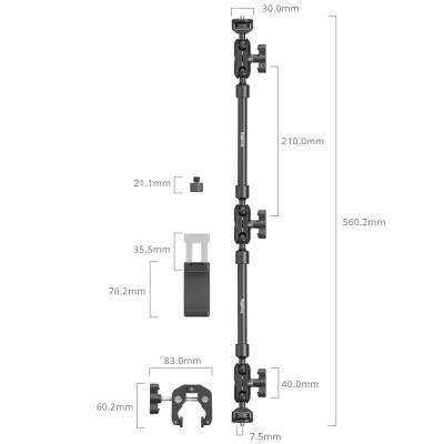 SmallRig 4766 Masaüstü Sihirli Kol Yengeç Kelepçesi Kiti - 3