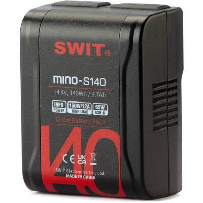 SWIT 140Wh Cep Bataryası, D-Tap ve USB Çıkışlı (V-Mount) - 1