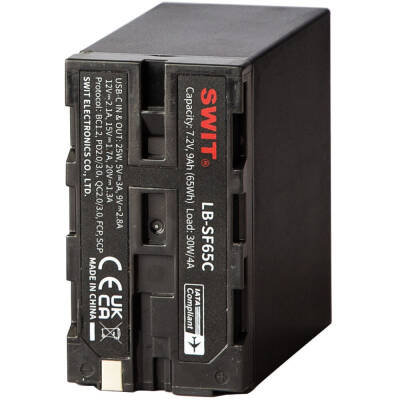 SWIT 65Wh 7,2V L SerisiNP-F Pil, D-Tap ve USB Type-C GirişÇıkış - 2