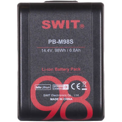 SWIT PB-M98S 14,4 V 98 Wh Cep Batarya, D-Tap ve USB Çıkışı (V-Mount) - 2