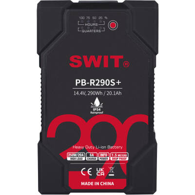 SWIT PB-R290S+ 290Wh Ağır Hizmet Tipi IP54 Pil Paketi (V-Mount) - 1