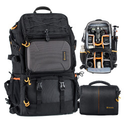 Tarion PB-01 Professional 2-in-1 Kamera Sırt Çantası (Black, 25L) - Tarion (1)