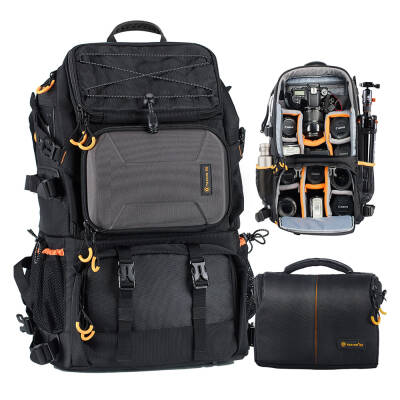 Tarion PB-01 Professional 2-in-1 Kamera Sırt Çantası (Black, 25L) - 2