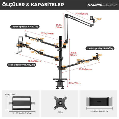 Tarion Titanrig Desktop Set - 4