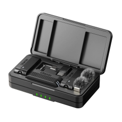 Ulanzi A100 İki Kişilik Kablosuz Yaka Mikrofon Seti (Type-C ve 3.5mm TRS) - Ulanzi (1)