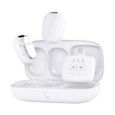 Ulanzi A30 Tiny 2 Kişilik Mikrofon Seti - Beyaz - 1