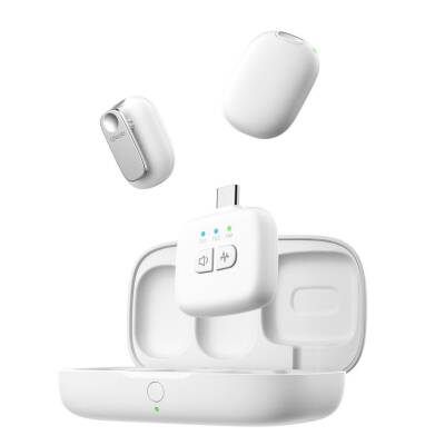 Ulanzi A30 Tiny 2 Kişilik Mikrofon Seti - Beyaz - 2