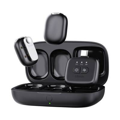 Ulanzi A30 Tiny 2 Kişilik Mikrofon Seti - Siyah - 1