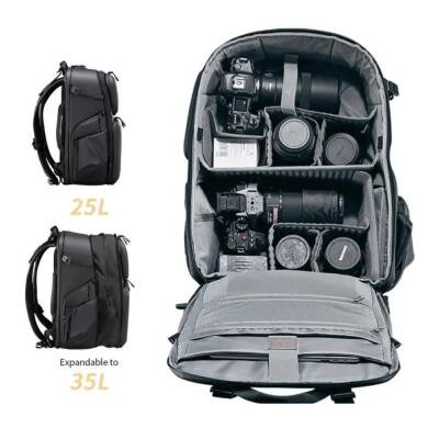 Ulanzi BP10 Sert Kabuklu Su Geçirmez Profesyonel Kamera Sırt Çantası 35L - 2