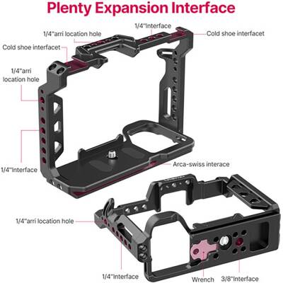 Ulanzi C-A7M4 Sony A7M4/A7M3/A7R3 için Camera Cage Çerçeve - 4