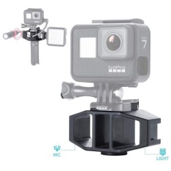 Ulanzi GP-1 Aksiyon Kamerası Vlog Çift Metal Ayak Montajı 1380 - 2