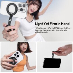 Ulanzi MagLock M067 Manyetik Telefon Standı – 360° Ayarlanabilir ve Tripod Uyumlu Tasarım - 5