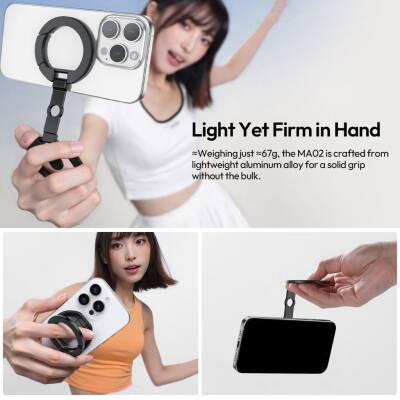 Ulanzi MagLock M067 Manyetik Telefon Standı – 360° Ayarlanabilir ve Tripod Uyumlu Tasarım - 5