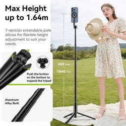 Ulanzi MG-002 Max Uzatılabilir Manyetik Telefon Selfie Tripod - M001B - 6