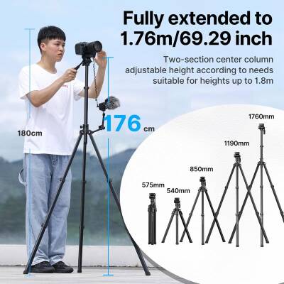 Ulanzi MT-65 Bluetooth Kumandalı Deve Boynu Video Tripod - 4