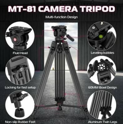 Ulanzi MT-81 Alüminyum 360° Ball Head Kafa Video Tripod - 3