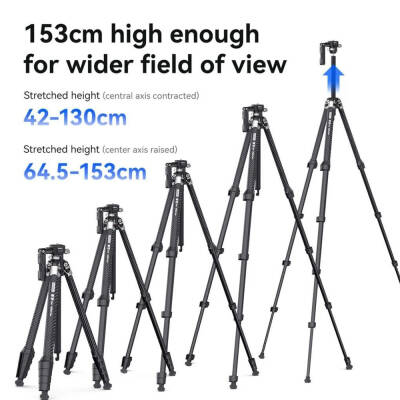 Ulanzi OMBRA Claw Quick Release Teleprompter Carbon Fiber Tripod - 4