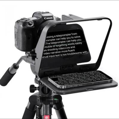 Ulanzi RT02 Tabletler ve Akıllı Telefonlar İçin Uzaktan Kumandalı Universal Teleprompter - 1