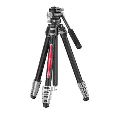 Ulanzi TT09 VideoGo Carbon Fiber Travel Video Tripod - 1